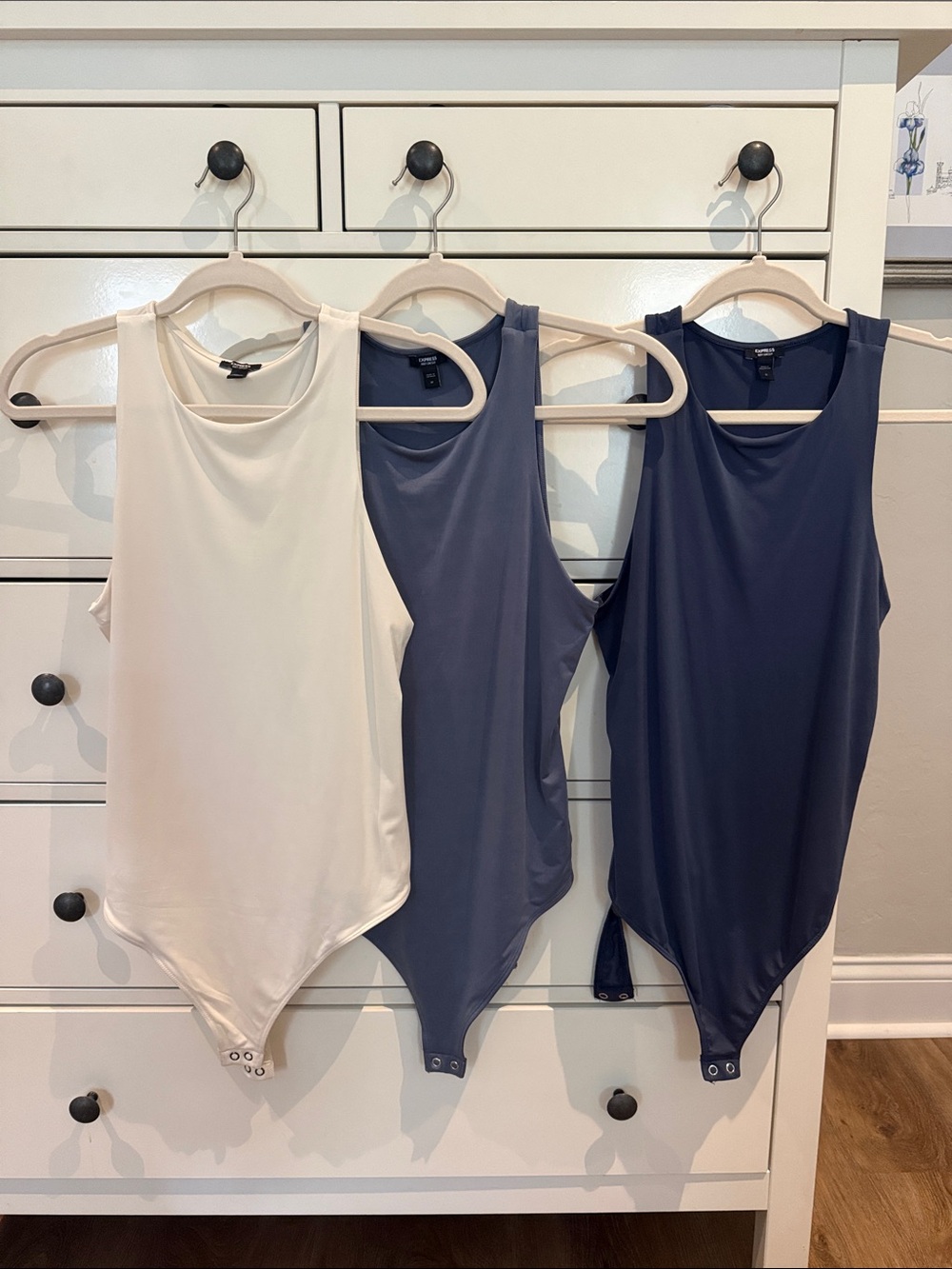 3 NEW Express Body Contour sleeveless bodysuits size Medium
